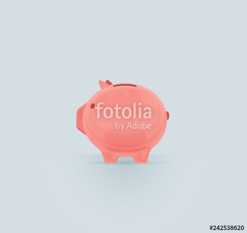 Flat Piggy Bank Icon With Long Shadow On Grey Circle Stock Image 500x471 Flat Piggy Bank Icon With Long Shadow On Grey Circle Stock Image