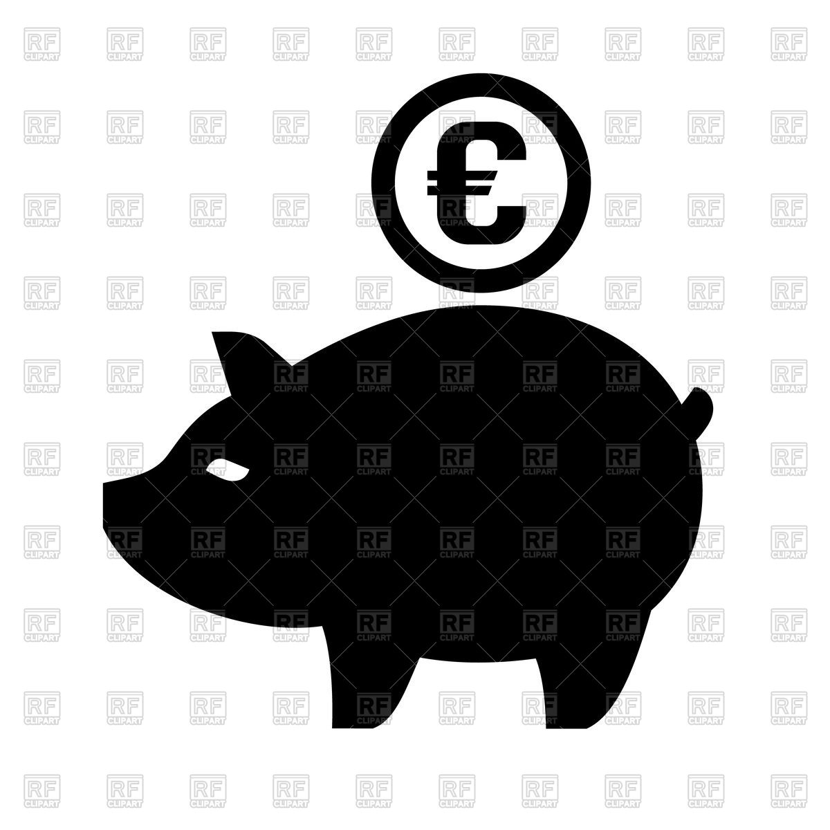 Piggy Bank Icon Vector Image Of Business, Finance 1200x1200 Piggy Bank Icon Vector Image Of Business, Finance