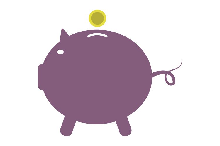 Piggy Bank Icon 750x500 Piggy Bank Icon