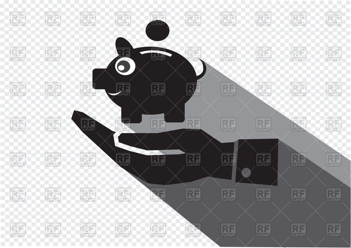 Hand And Piggy Bank Icon Vector Image Of Business, Finance 1200x846 Hand And Piggy Bank Icon Vector Image Of Business, Finance