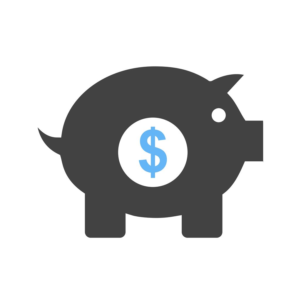 Piggy Bank Blue Black Icon 1024x1024 Piggy Bank Blue Black Icon