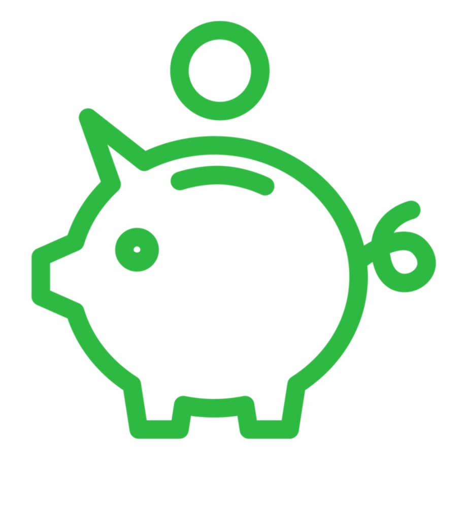 920x997 Piggy Bank Icon Light Green