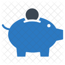 256x256 Piggy Bank Icon Of Glyph Style