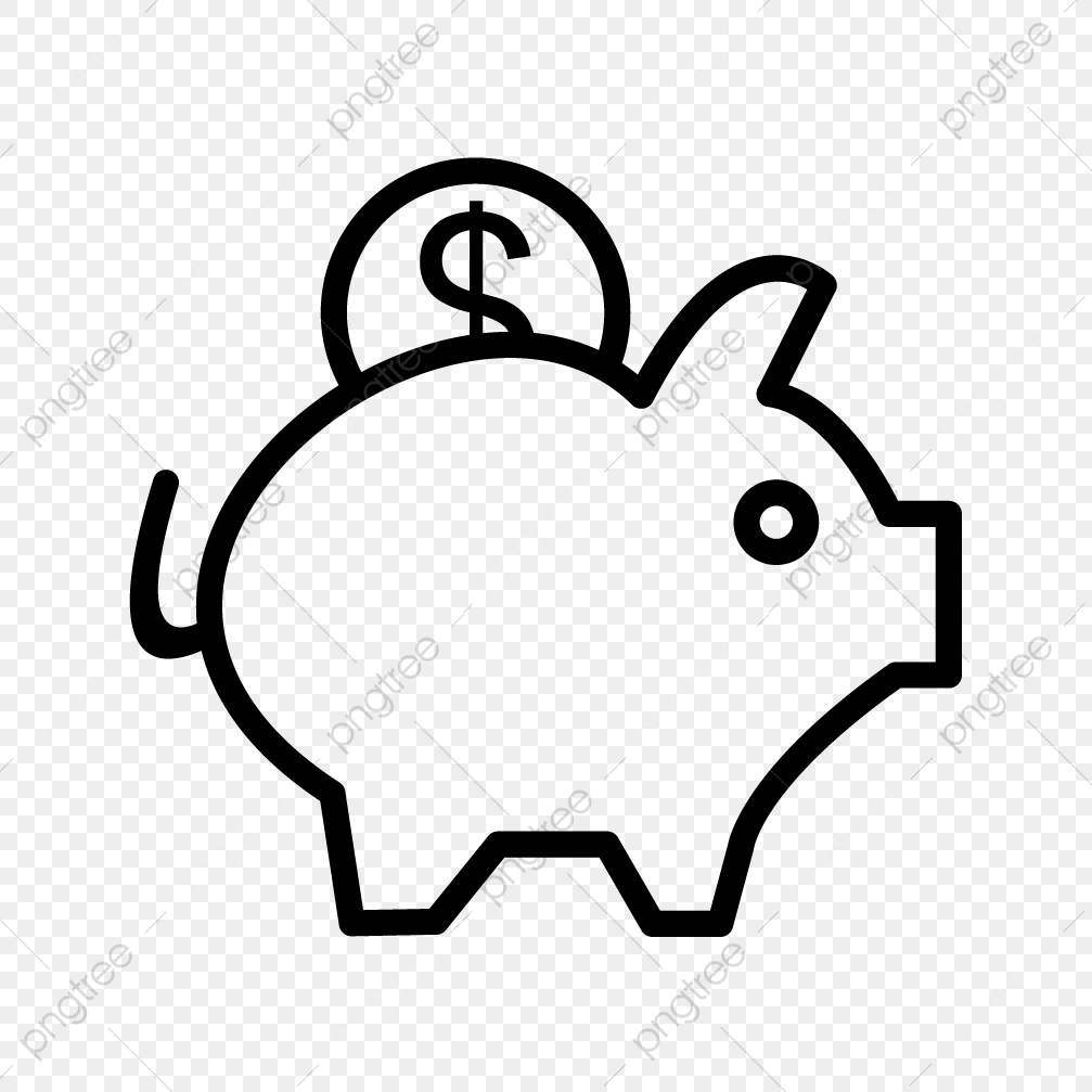 1007x1007 Vector Piggy Bank Icon, Bank Icon, Piggy Bank Icon, Money Icon Png