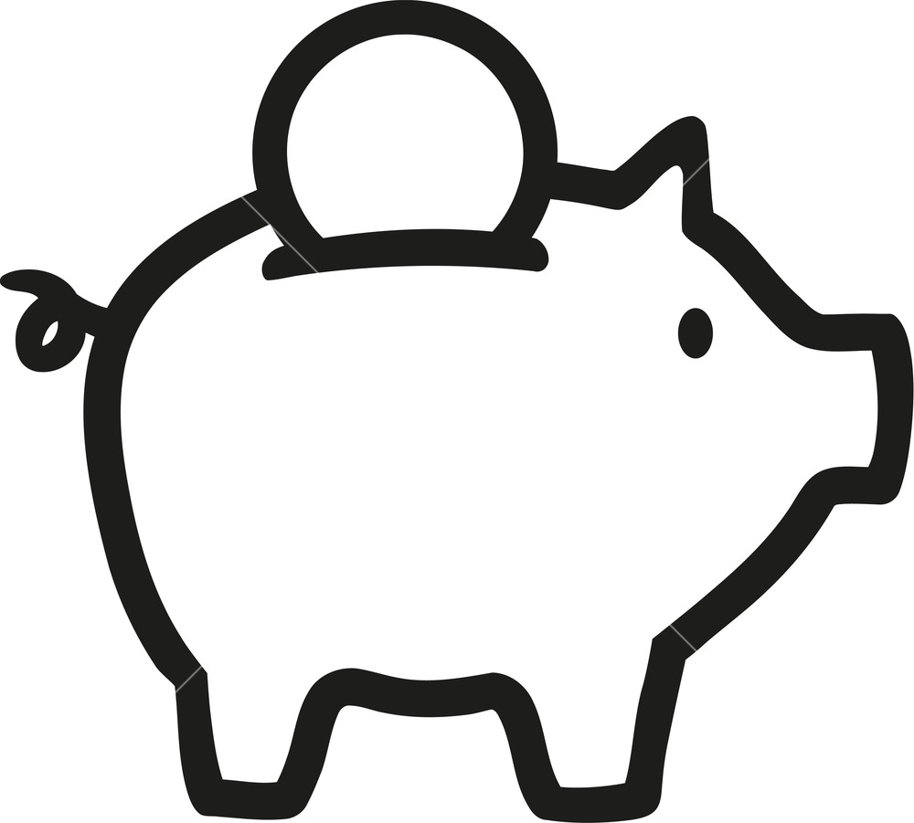 Piggy Bank Icon Money Royalty Free Stock Image 1000x901 Piggy Bank Icon Money Royalty Free Stock Image