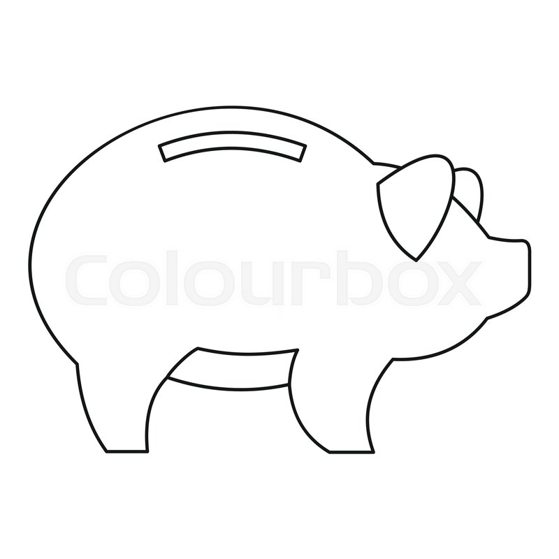 Piggy Icon Outline Illustration Of Stock Vector Colourbox 800x800 Piggy Icon Outline Illustration Of Stock Vector Colourbox