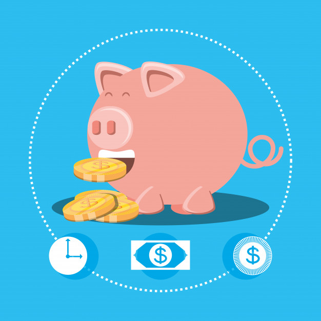 Saving Piggy And Coins Isolated Icon Vector Premium Download 626x626 Saving Piggy And Coins Isolated Icon Vector Premium Download
