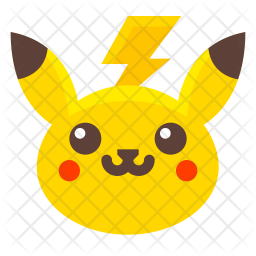 256x256 Pikachu Icon Of Flat Style