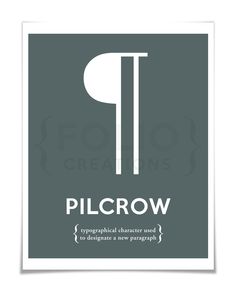 236x292 Best Pilcrow Images In P Logo Design, Grammar Posters