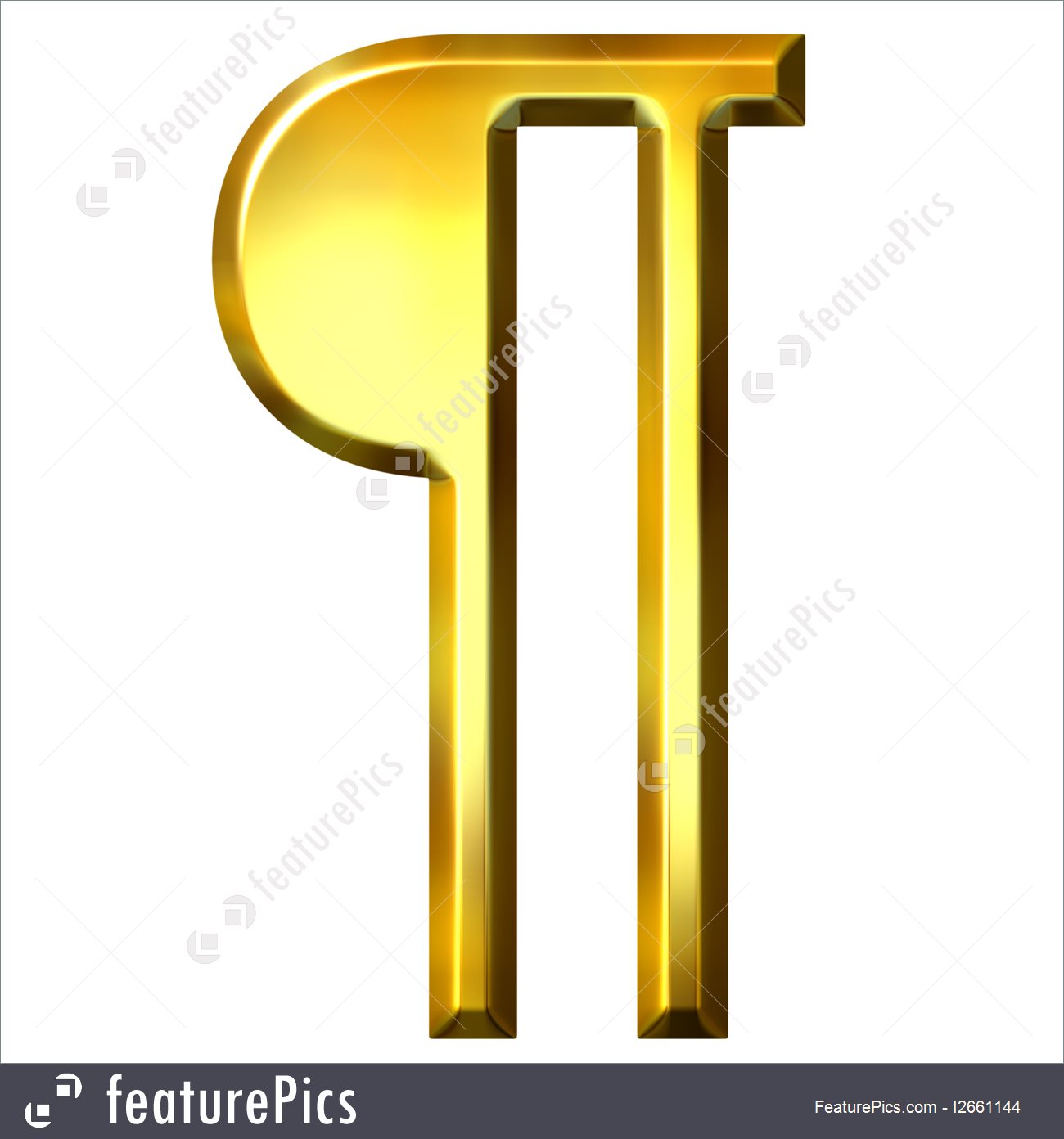 1300x1392 Golden Pilcrow Paragraph Symbol Illustration