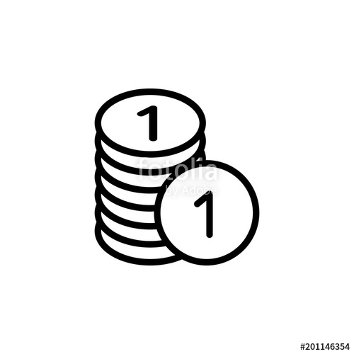 500x500 Penny In A Pile Icon Element Of Minimalistic Icons For Mobile