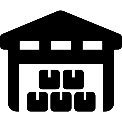 512x512 Boxes Piles Stored Inside A Garage For Delivery Icon Logistics