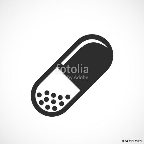 500x500 Medicine Pill Icon Stock Image And Royalty Free Vector