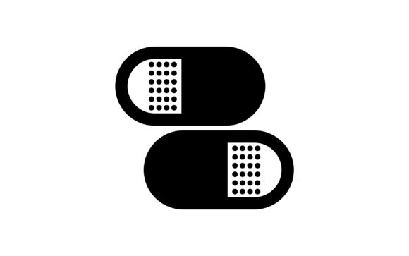 580x363 Pill Icon Vector Graphic