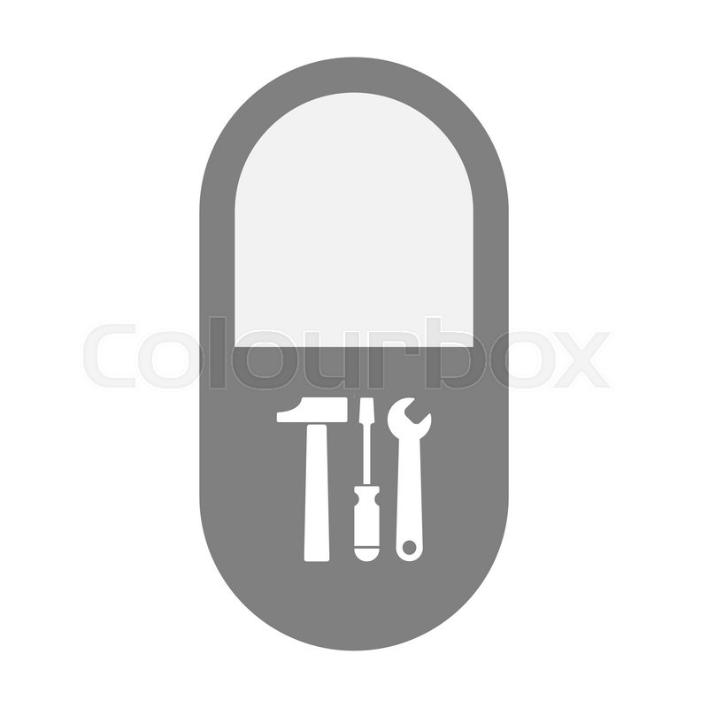 800x800 Illustration Of An Isolated Pill Icon Stock Vector Colourbox