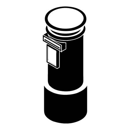 450x450 Postal Pillar Icon, Simple Style Royalty Free Vector Graphics