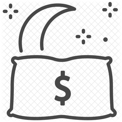 512x512 Money Pillow Icon Of Line Style