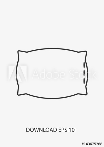 354x500 Pillow Icon, Vector