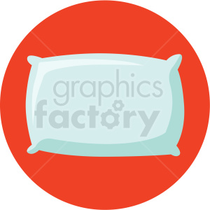 300x300 Pillow Icon With Red Circle Background Clipart Royalty Free Gif