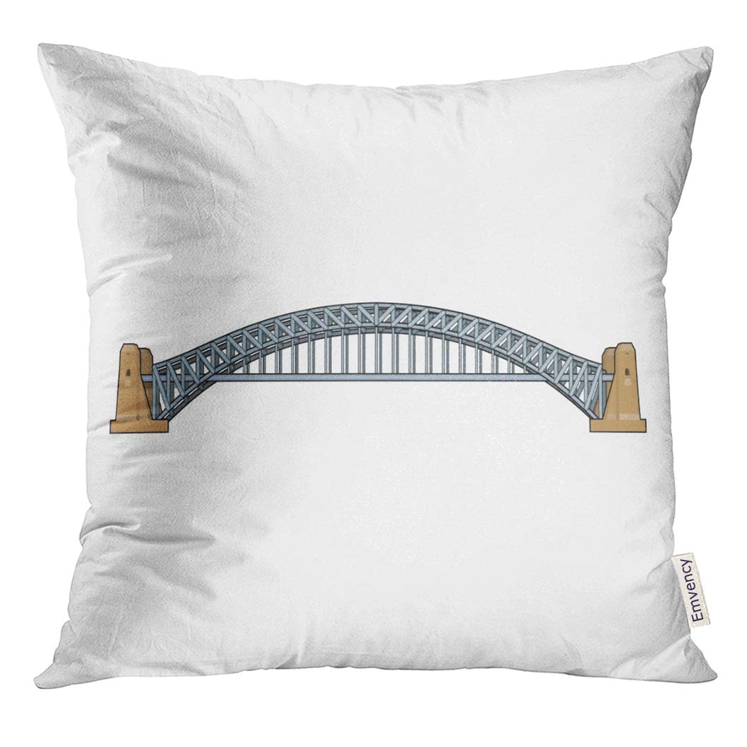 1058x1058 Upoos Throw Pillow Cover Suspension Sydney Harbour