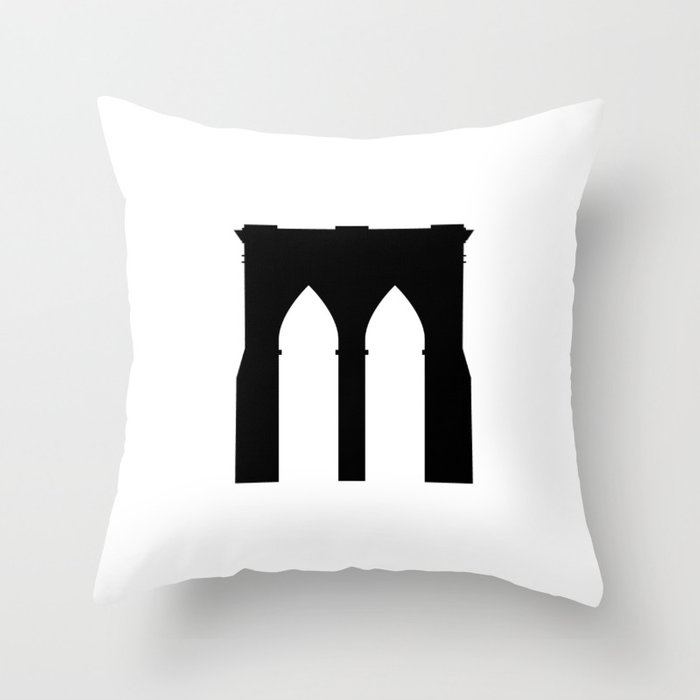 700x700 Brooklyn Bridge Icon Throw Pillow