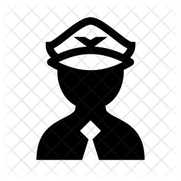 256x256 Pilot Icon Of Glyph Style