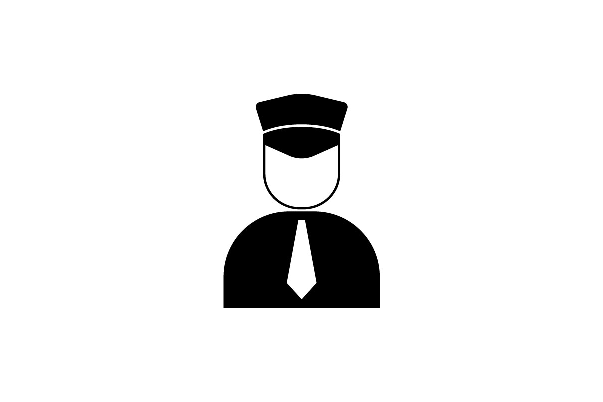 1209x805 Pilot Monochrome Icon Vector Graphic