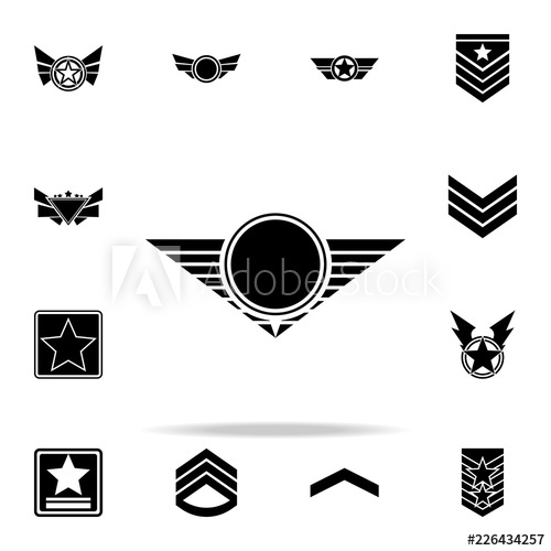 500x500 Star Of A Military Pilot Icon Army Icons Universal Set For Web