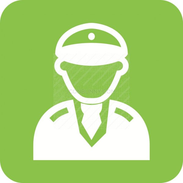 600x600 Pilot Flat Round Corner Icon