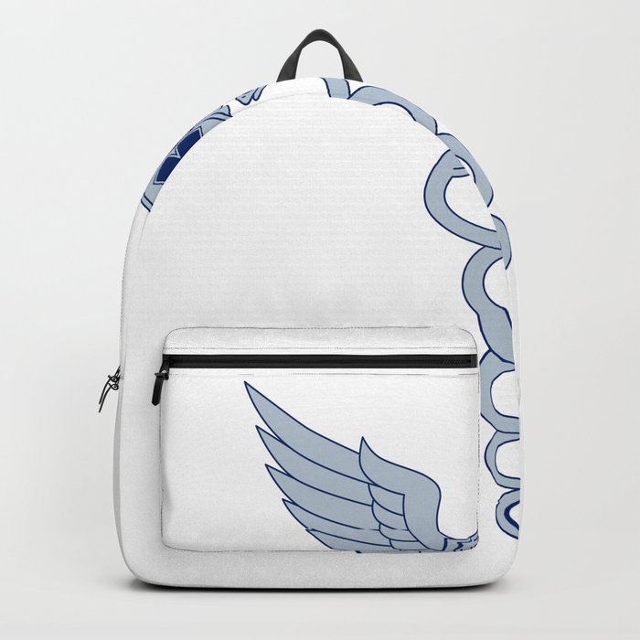700x700 Caduceus With Pilot Wings Emt Star Icon Backpack