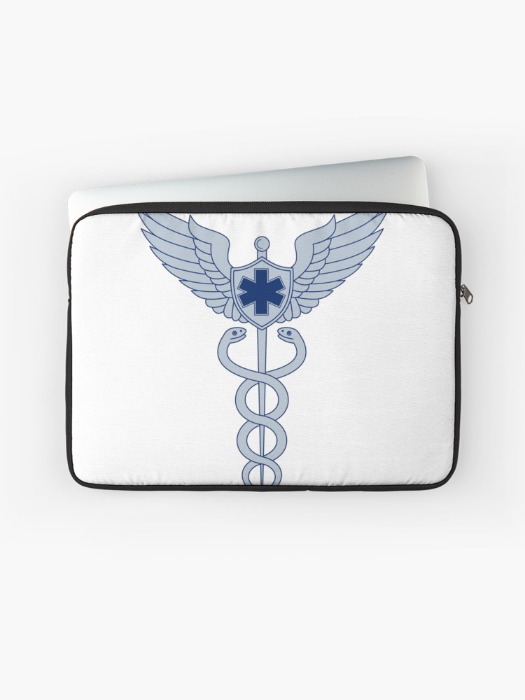750x1000 Caduceus With Pilot Wings Emt Star Icon Laptop Sleeve
