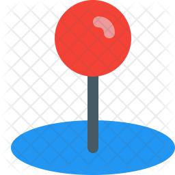 256x256 Location Pn Of Flat Style