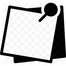 256x256 Pin It Notes Icon Of Glyph Style