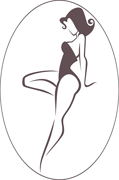 492x741 Sexy Vintage Retro Pinup Girl Curvy Valentine Art