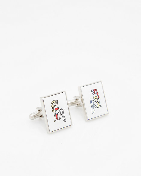 469x587 Pin Up Icon Cufflink Le