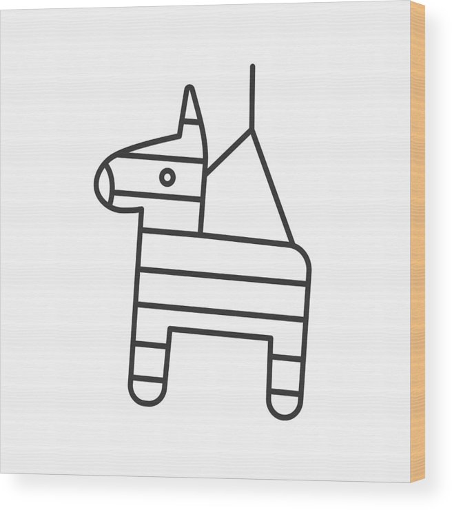 656x740 Pinata Icon Wood Print