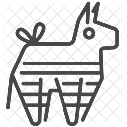 256x256 Pinata Icon Of Line Style