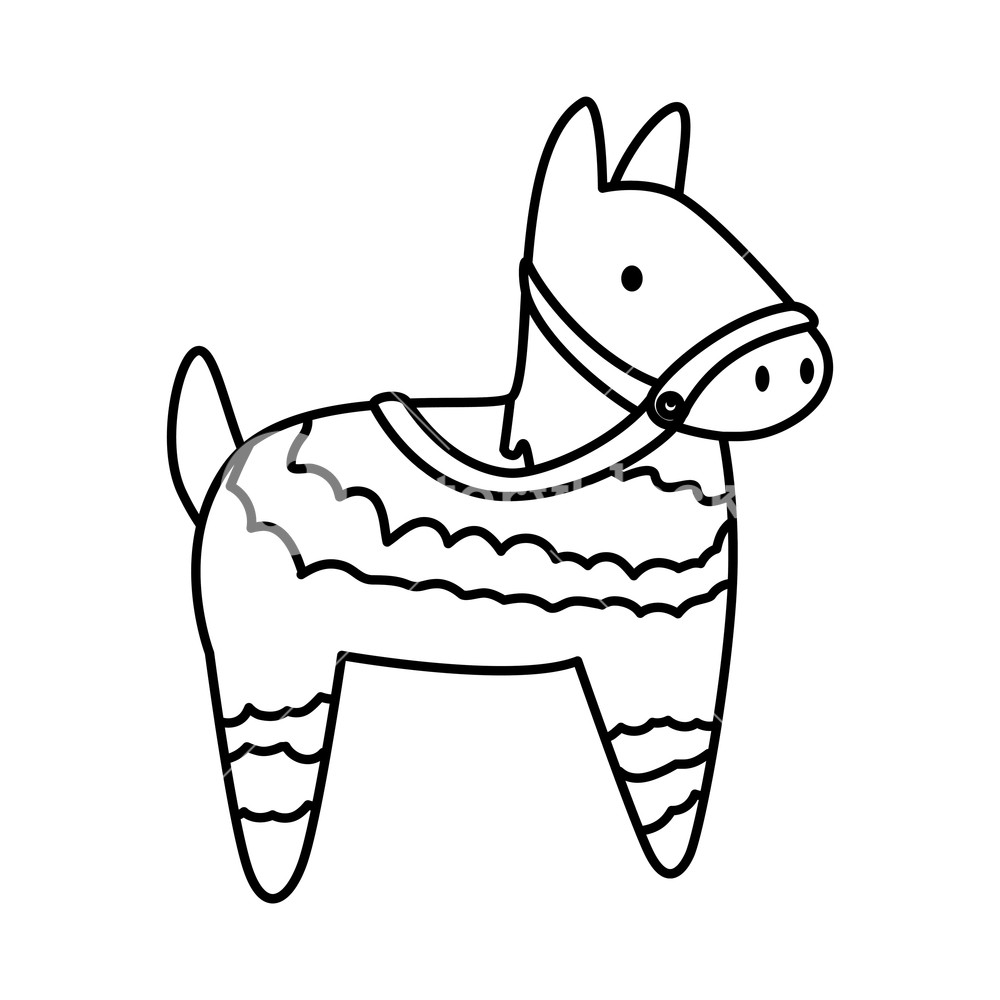 1000x1000 Latin Pinata Isolated Icon Vector Illustration Design Royalty Free