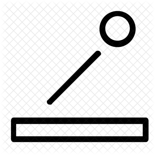 512x512 Pinball Icon Of Line Style