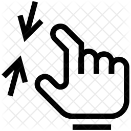 256x256 Pinch Icon Of Line Style