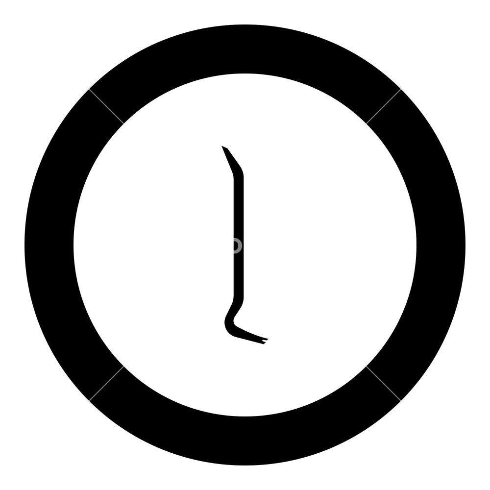 1000x1000 Pinch Bar Icon Black Color In Round Circle Vector Illustration