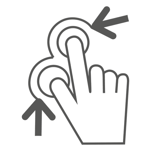 512x512 Pinch Gesture Icon