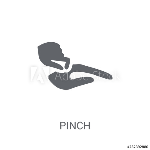 500x500 Pinch Icon Trendy Pinch Logo Concept On White Background