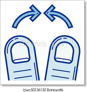 362x382 Pinch Line Icon, Art Print Barewalls Posters Prints