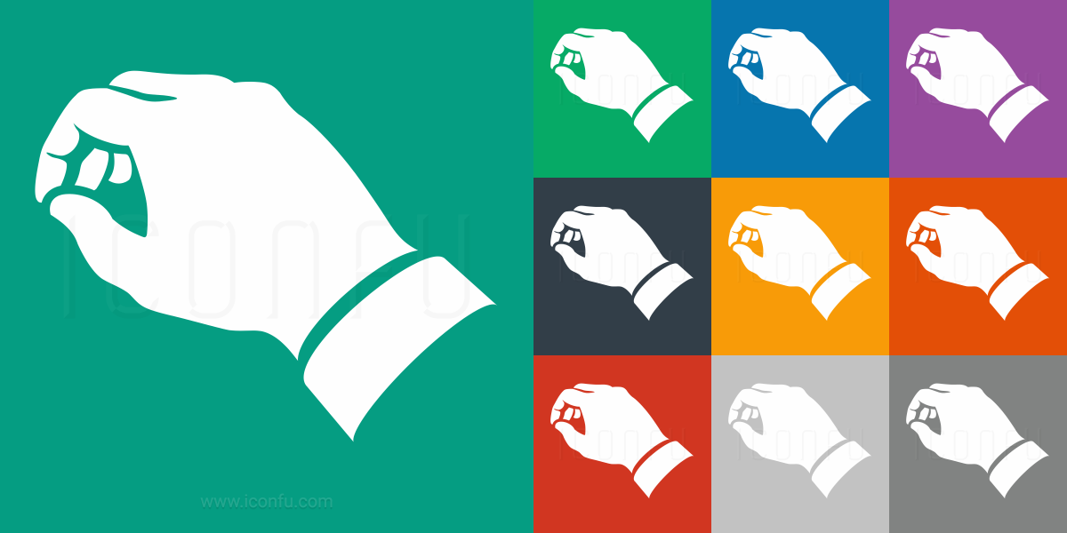 1200x600 Hand Pinch Icon