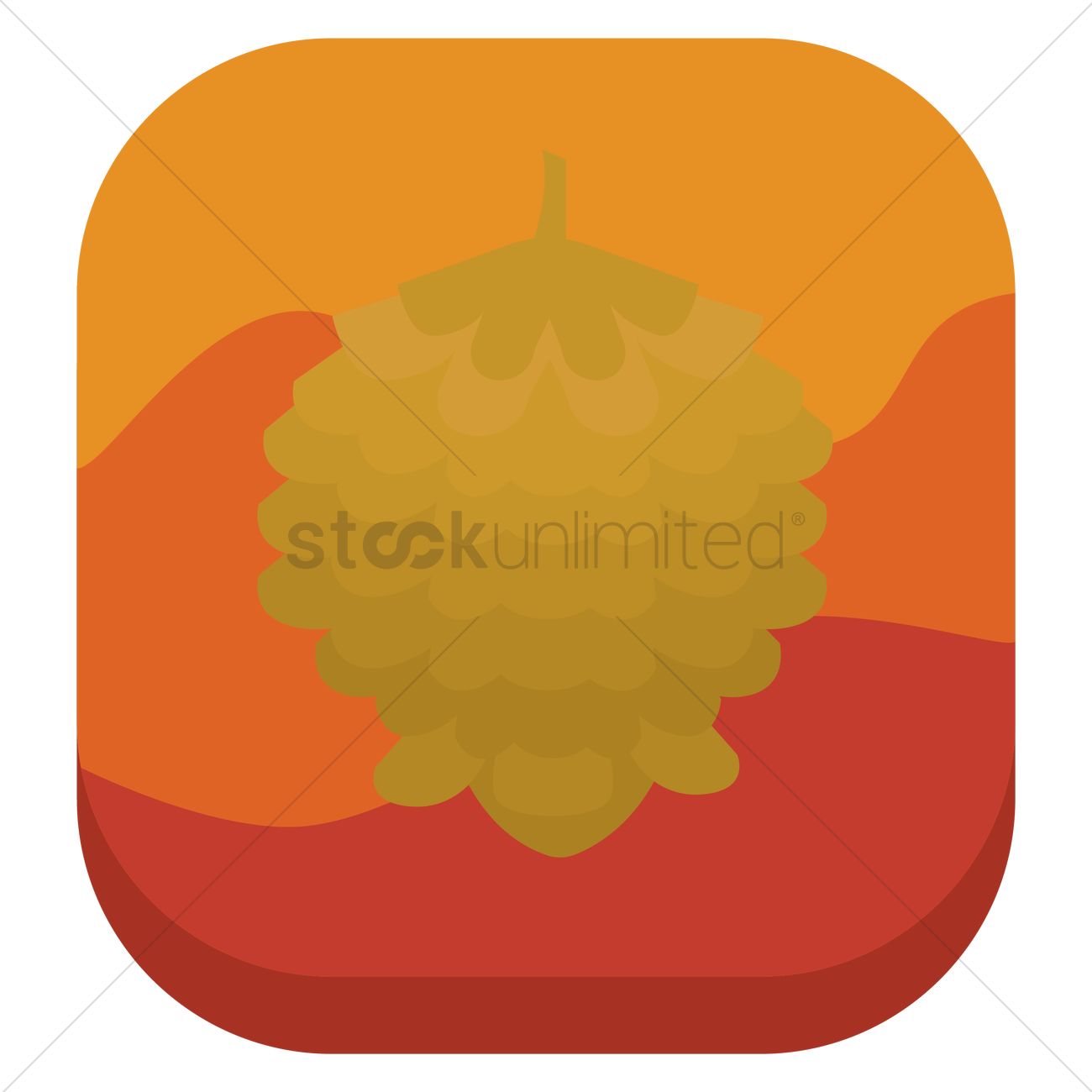 Pine Cone Icon Vector Image 1300x1300 Pine Cone Icon Vector Image