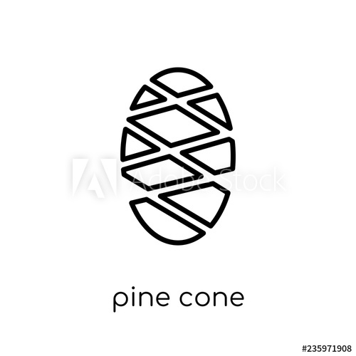 Pine Cone Icon From Christmas Collection 500x500 Pine Cone Icon From Christmas Collection