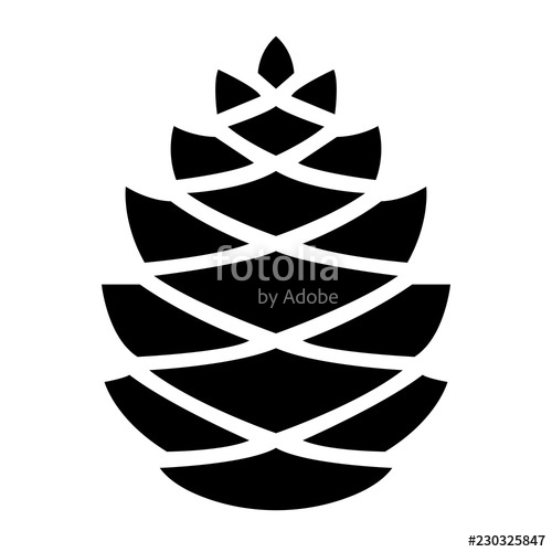 Simple Pine Cone Icon Black Silhouette Isolated On White Stock 500x500 Simple Pine Cone Icon Black Silhouette Isolated On White Stock