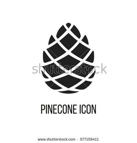 Stencil Art Pine Cones, Icon 450x470 Stencil Art Pine Cones, Icon