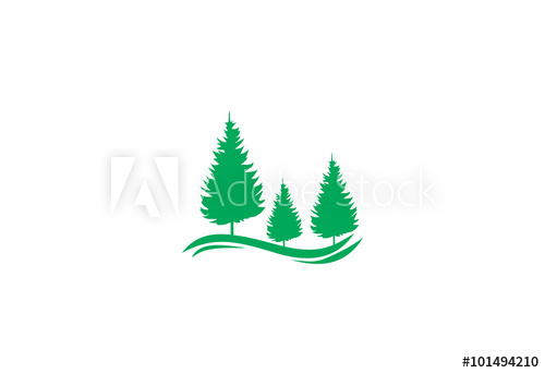 500x342 Green Pine Icon Inspiration Logo